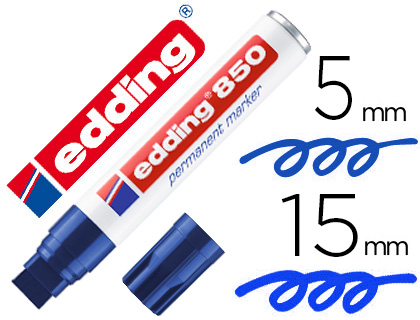 Rotulador edding 800 punta biselada tinta azul